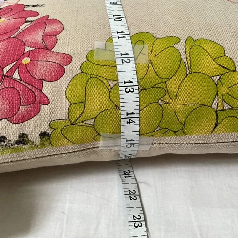 Colibri Bird Floral Accent Lumbar Throw Pillow